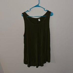 Olive green tank top